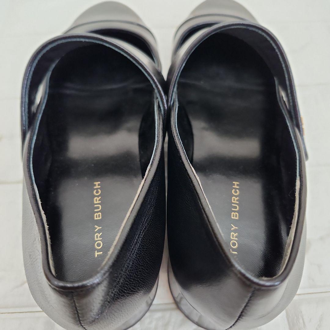 【美品】定価5.9万　Tory Burch ブラック メリージェーン パンプス
