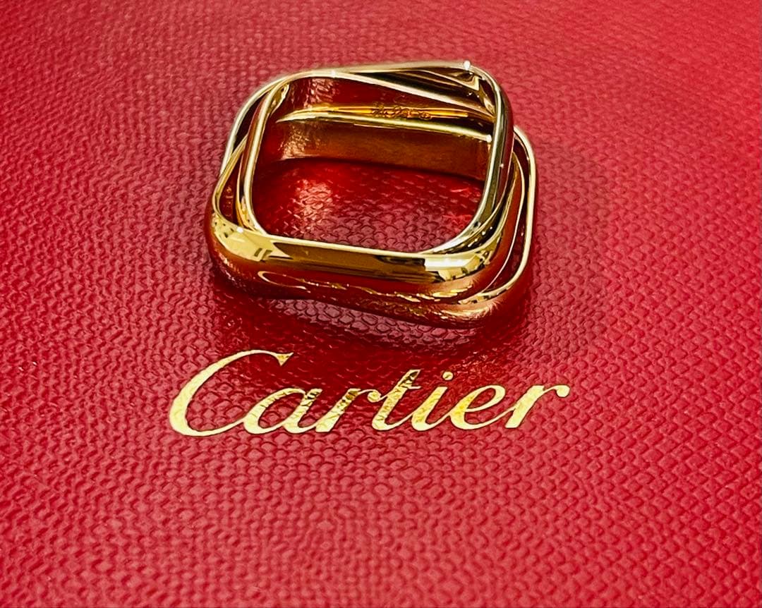 美品　Cartier トリニティ　クッション 15号　リング、クラシックモデル