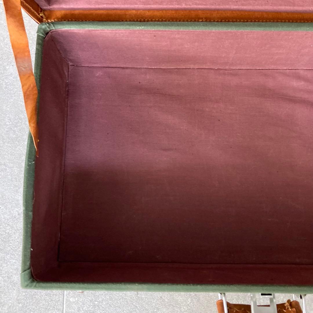ヴィンテージ トランクケース トランクバッグ レトロ雑貨 古道具 グリーン