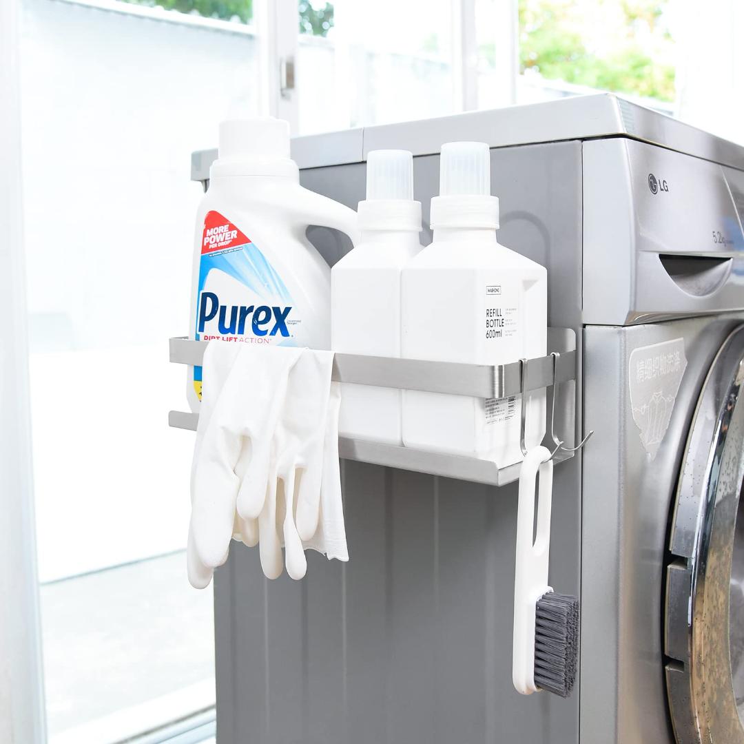 便利＆スタイリッシュ！マグネット式ステンレスバスルームラック