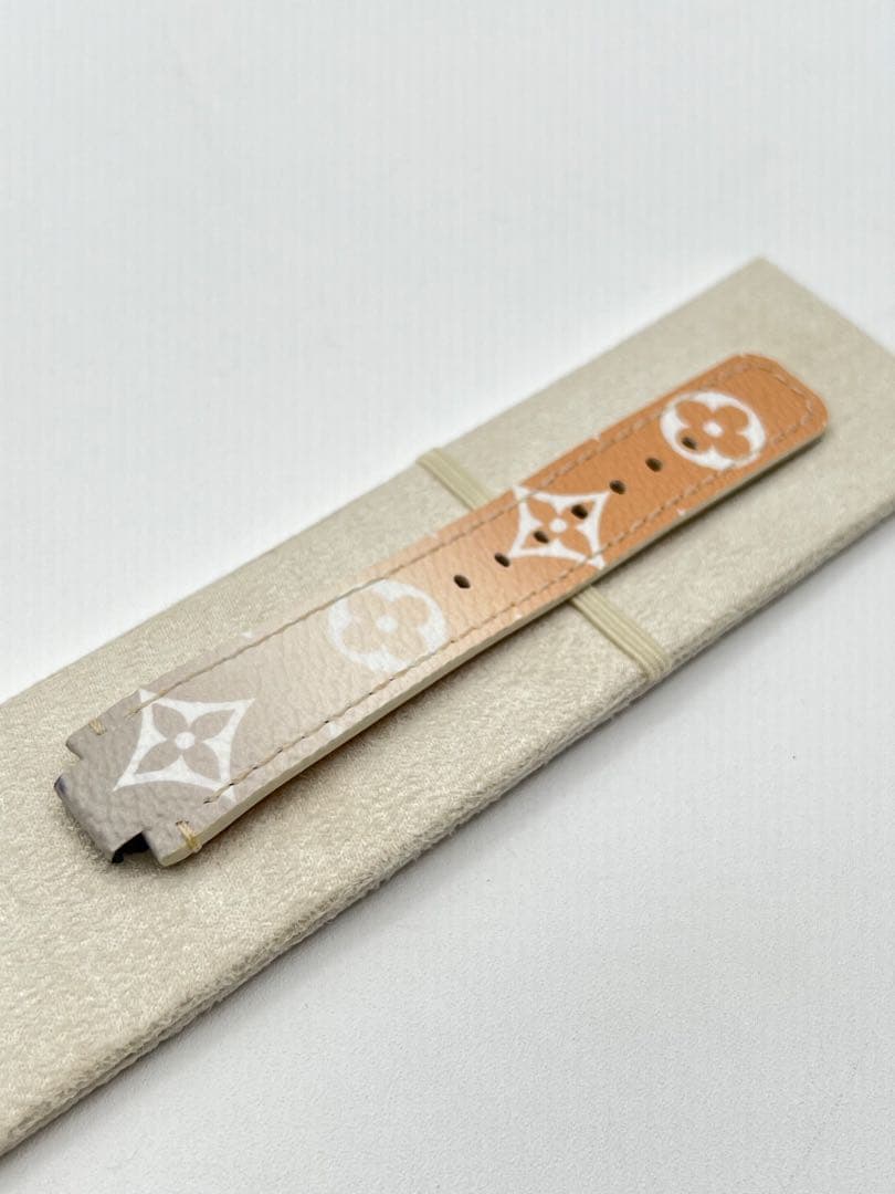 【ルィヴィトンタンブールスリムMMベルト】グラデーションカラーモノグラムグレー