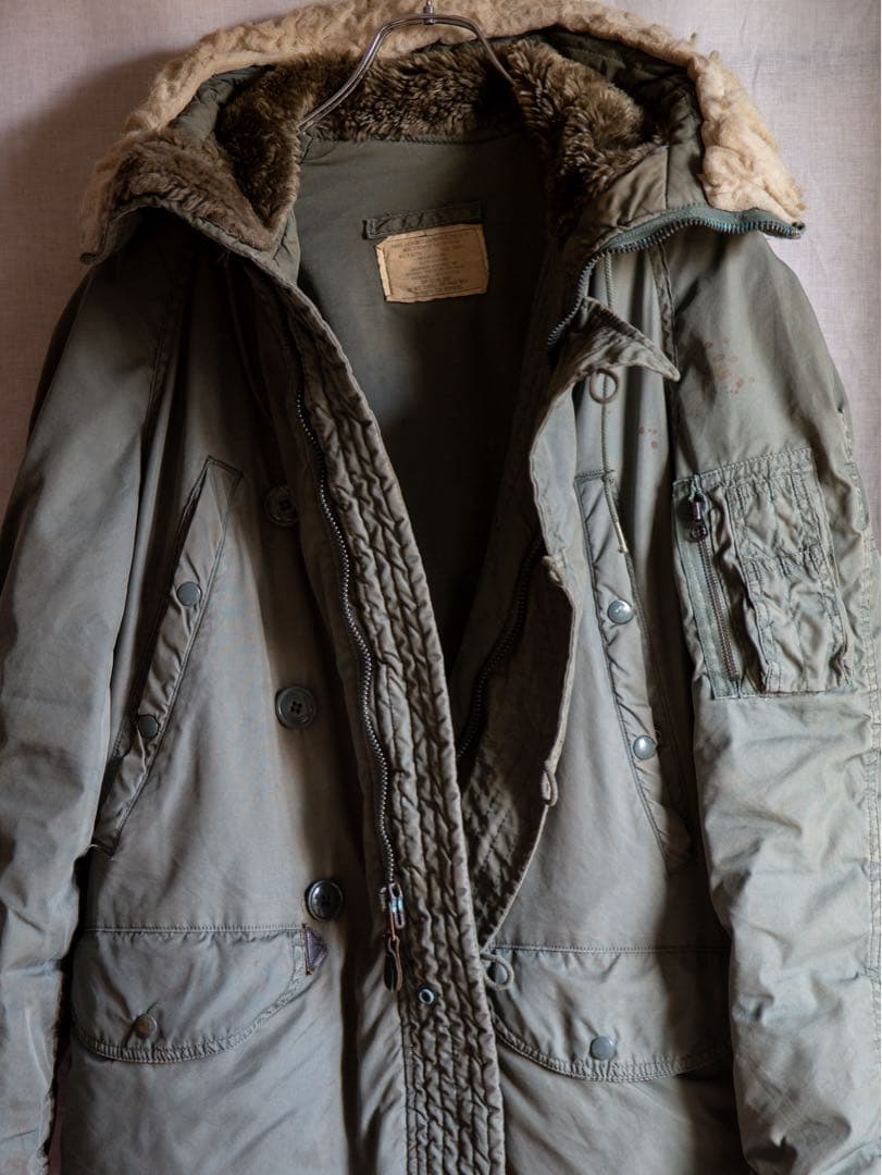 ジャケット・アウター 1980s us airforce n-3b flight jacket n3b