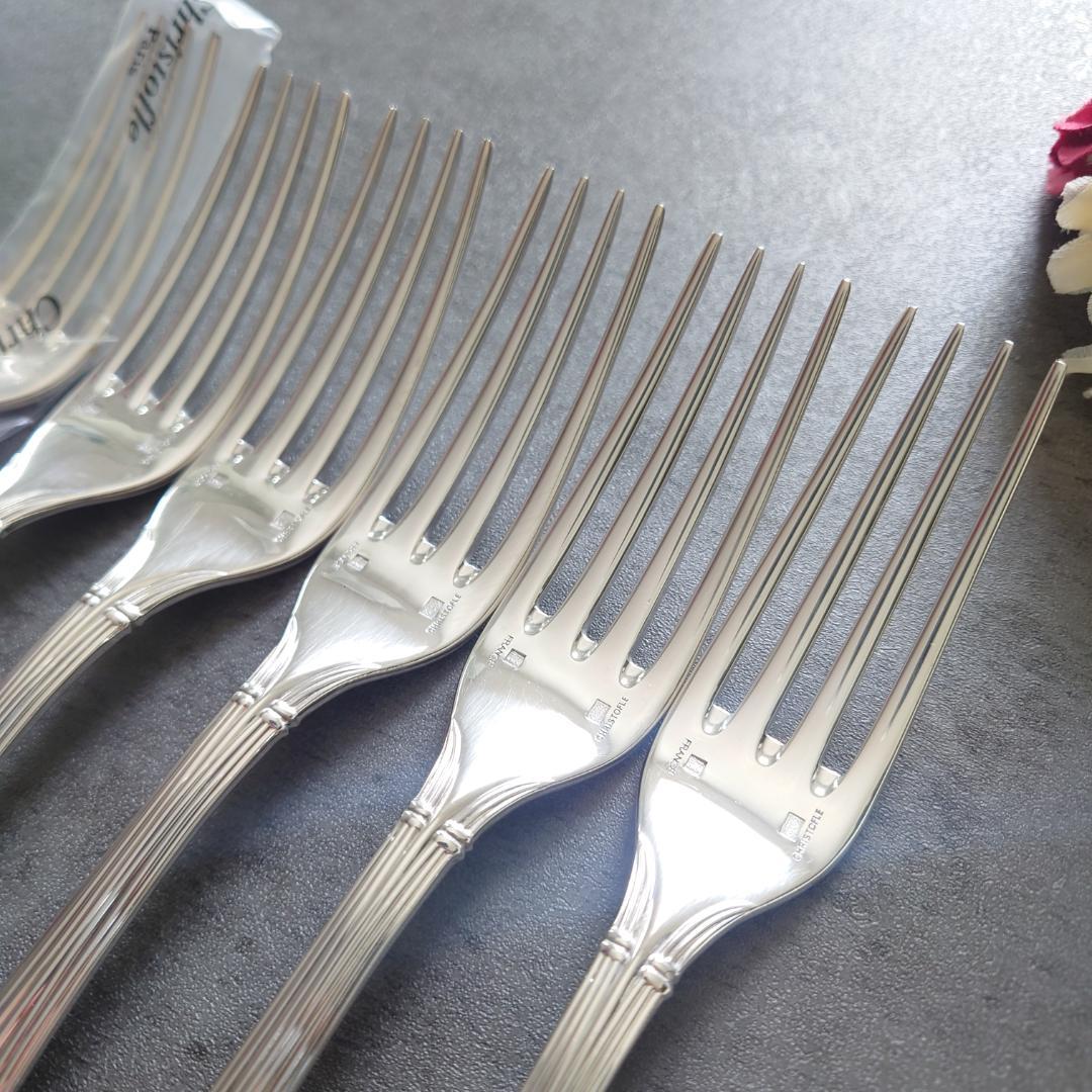 希少 美品 クリストフル オセアナ テーブルフォーク 未開封含む 6点