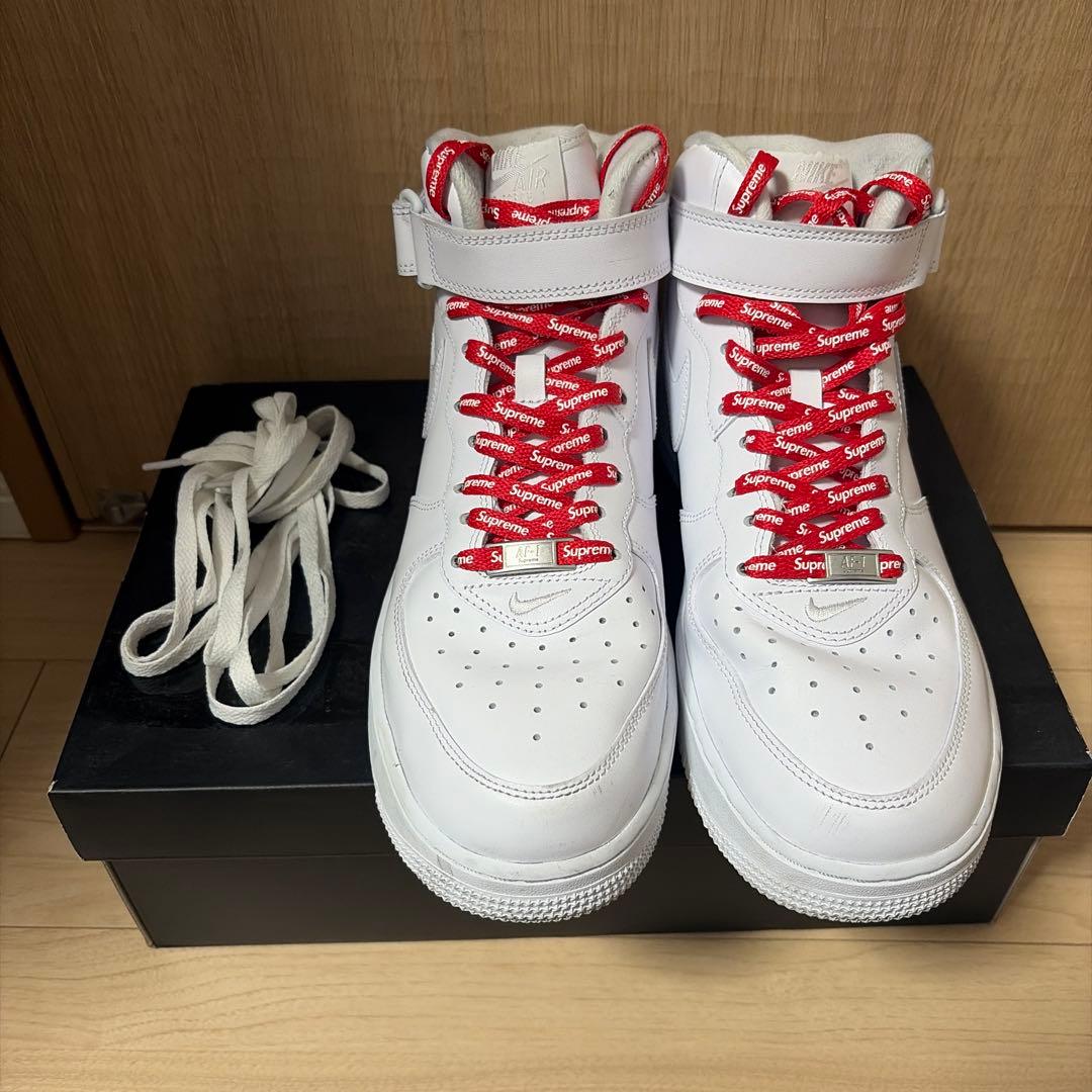 靴 Supreme Air Force 1 mid 28 cm