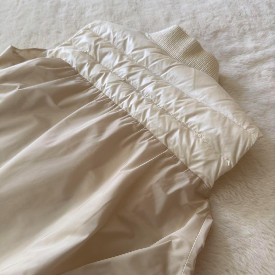 MONCLER ARLETTE GILET ジレ　ベスト　フレア　ホワイト