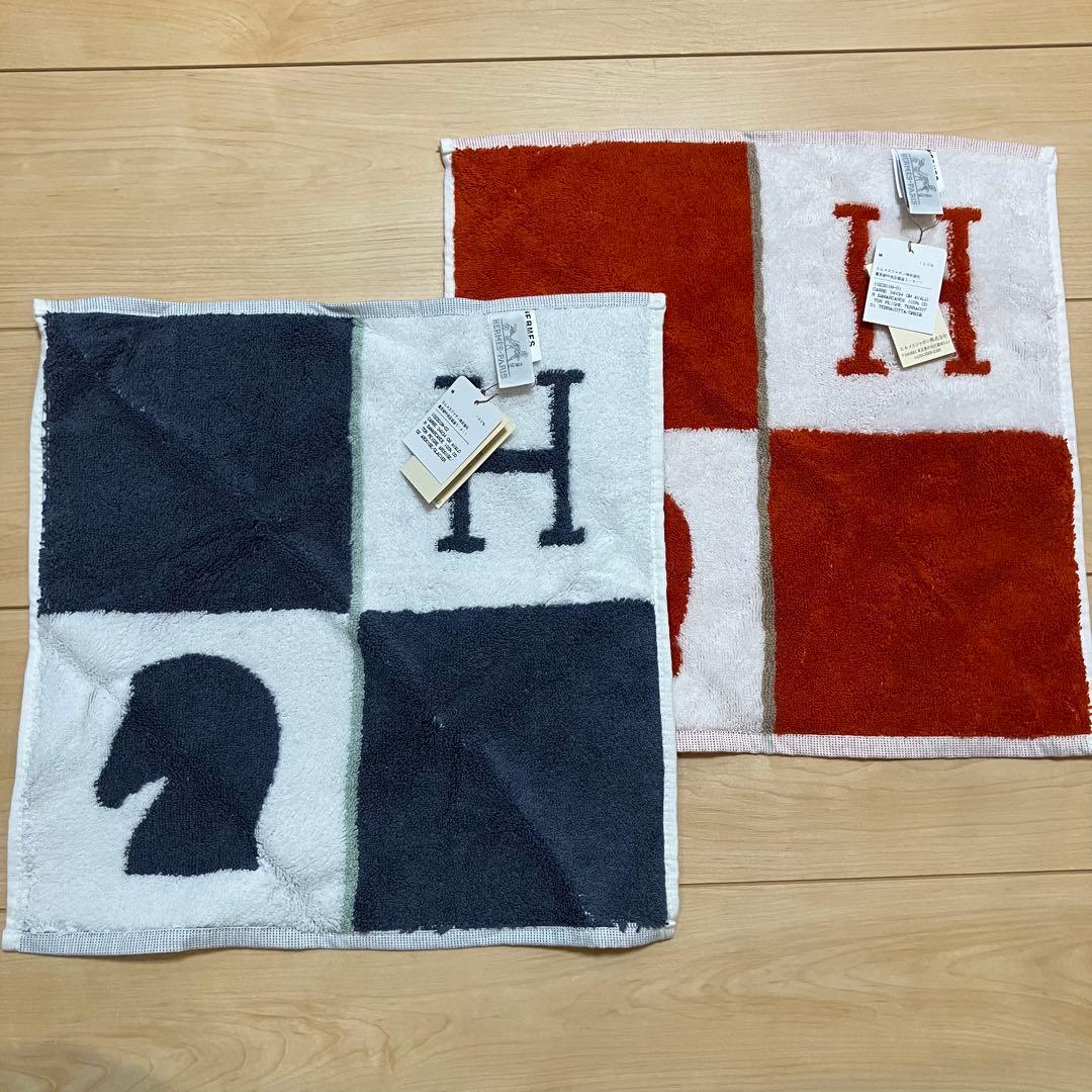 【新品未使用】HERMES エルメス AVARON ハンドタオル