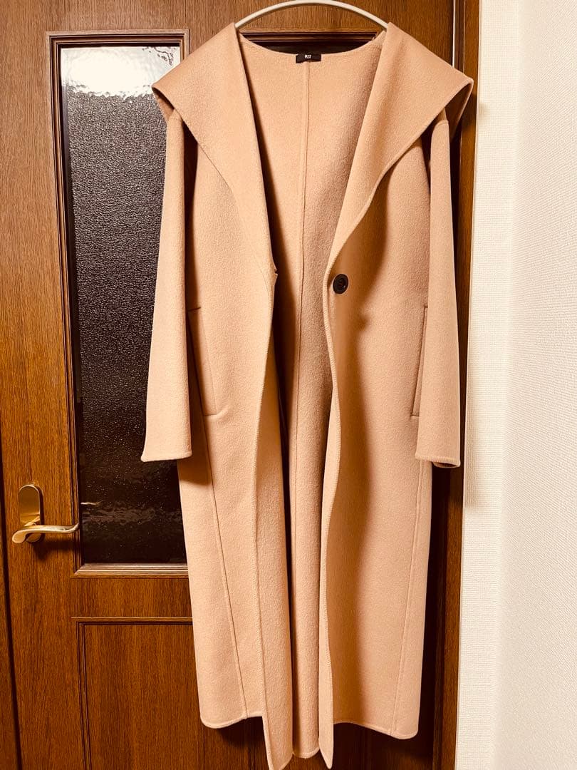 ⭐️今季試着のみ⭐️プラステ⭐️ウールブレンドリバーフーディーロングコート⭐️XS