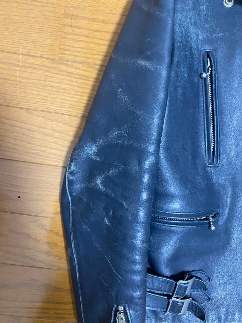 イギリス製 666 ステアハイド ダブルライダースジャケット