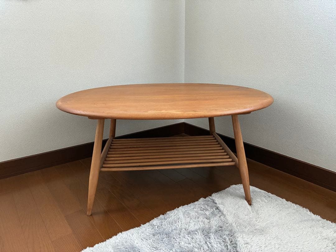 ercol アーコール　オーバル　コーヒーテーブル