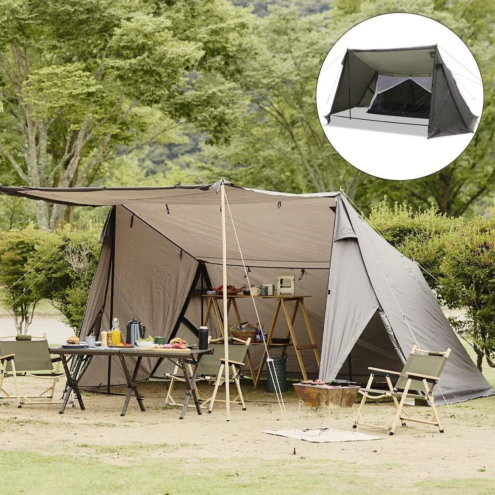 入手困難　ワークマン　テント　耐久撥水スクエアシェルター（インナー付）