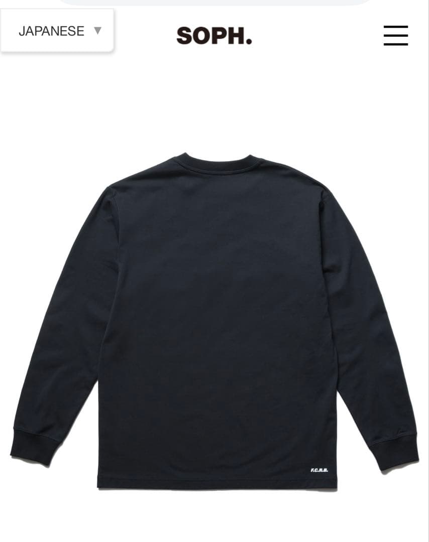 ⭐️新品未使用　SOPH fcrb ブリストル ロンT ブラック サイズM