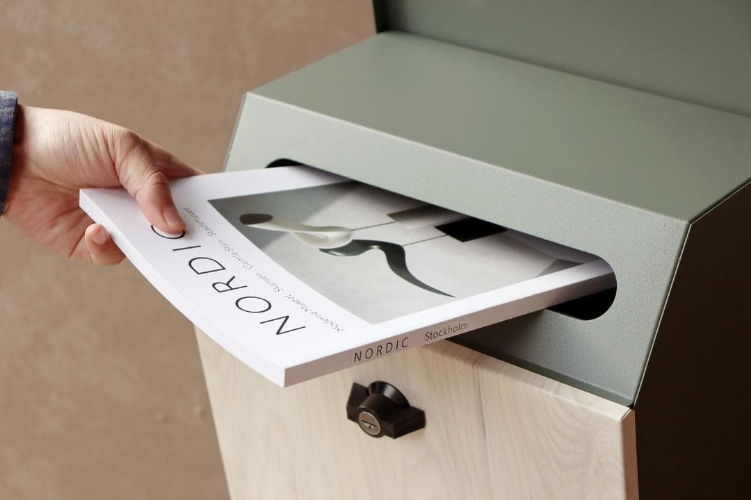 MJ PT FIO　スタンドポスト　郵便ポスト　グリーン