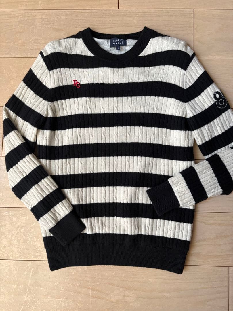 PEARLY GATES メンズ　裏地付きニット