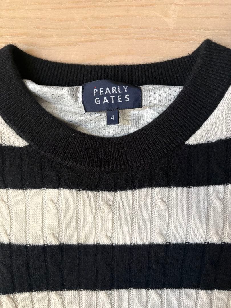 PEARLY GATES メンズ　裏地付きニット