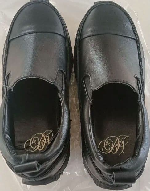 BEARDSLEY ビアズリー 美品 レザースリッポン　23.5cm