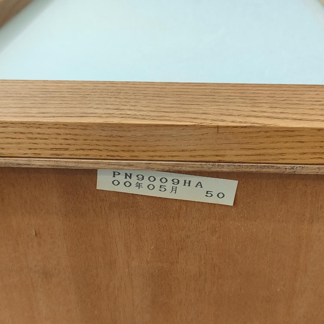 ＜希少＞　カリモク　照明　フロアライト　天然木　棚付き