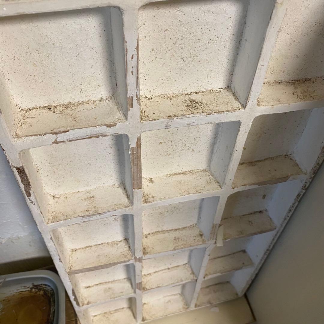 あやっち　フランスアンティーク仕切り棚　ホワイトラック