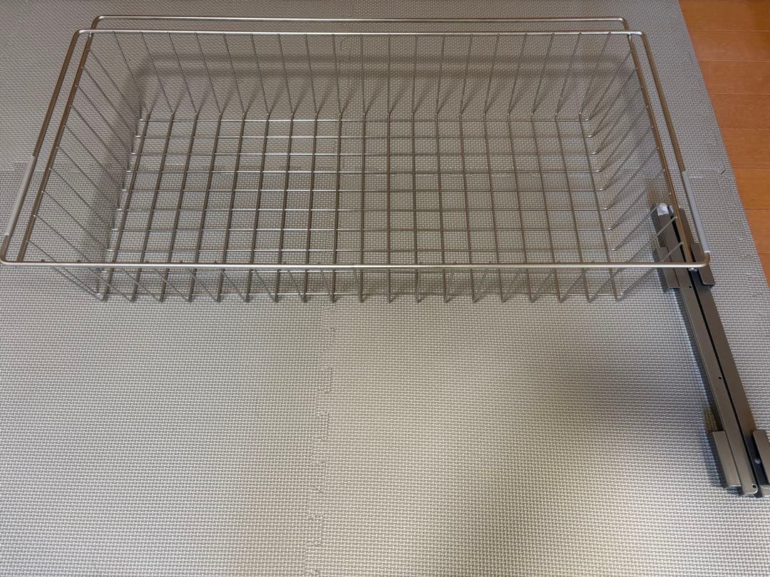 【2個セット】無印良品　ステンレス追加用ワイヤーバスケット幅８４ｃｍ