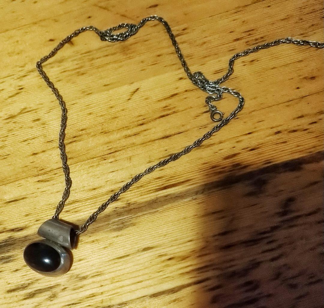 メキシコ オニキス ビンテージ ペンダント シルバー925 メキシカン