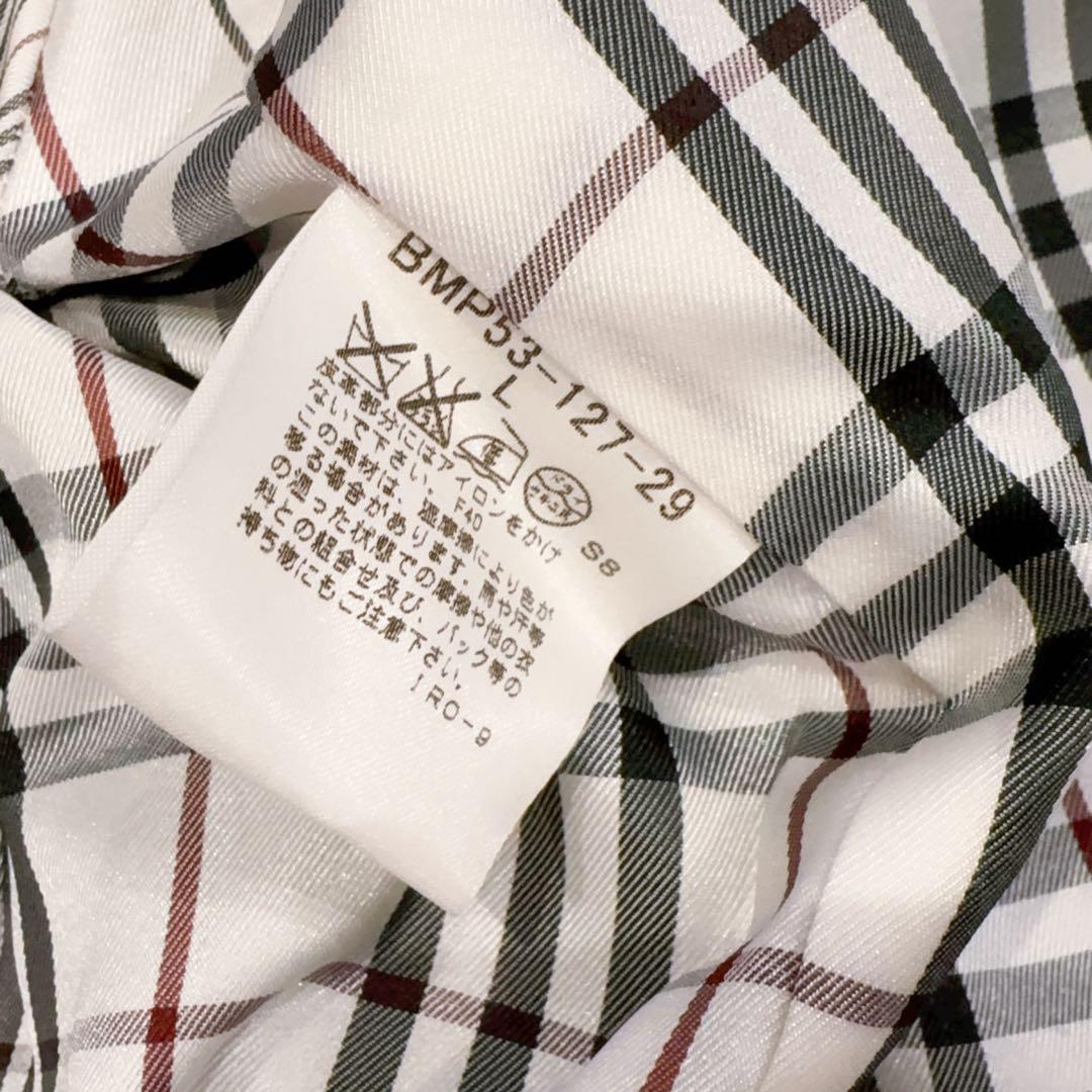 極美品 BURBERRY BLACK LABEL ステンカラーコート黒 L
