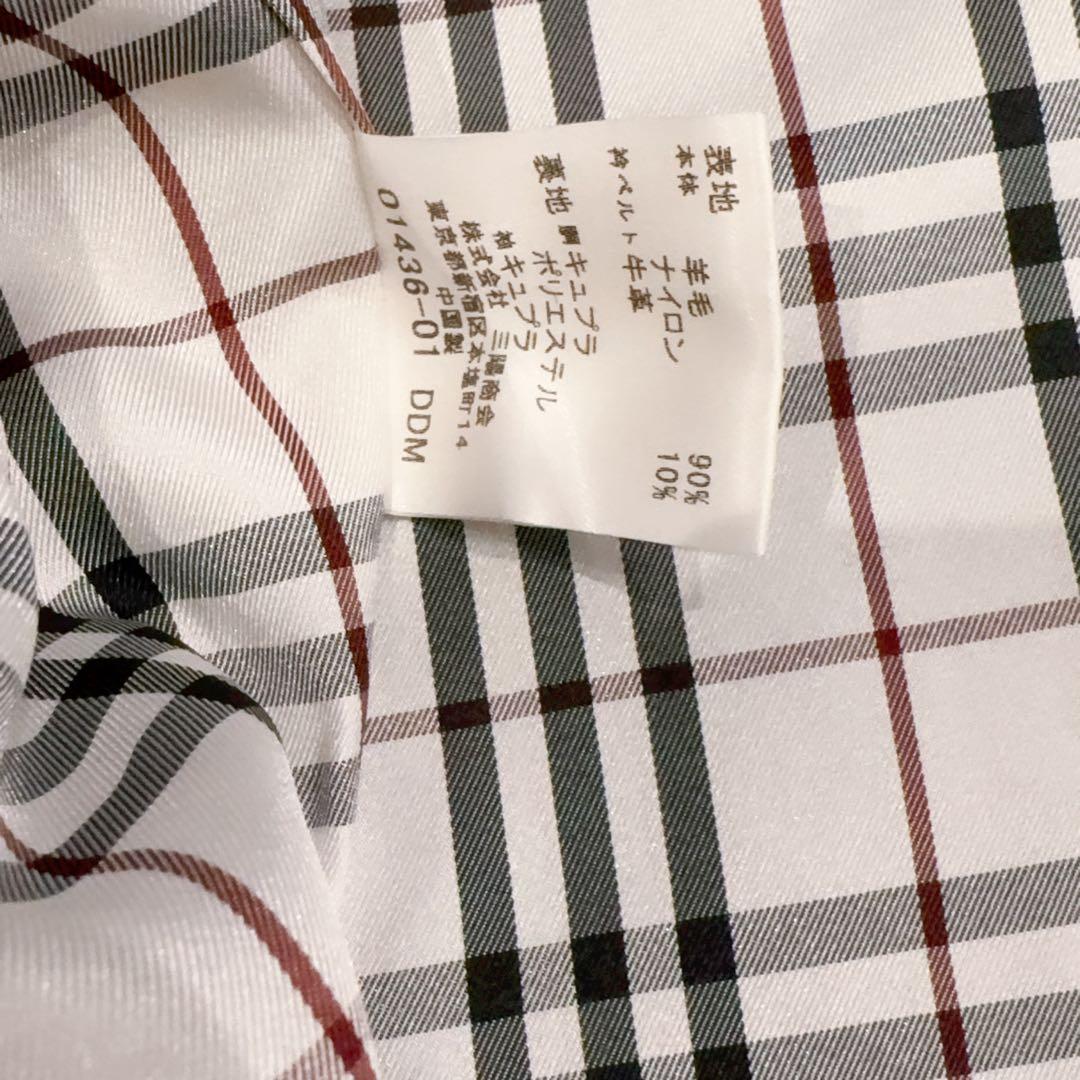 極美品 BURBERRY BLACK LABEL ステンカラーコート黒 L