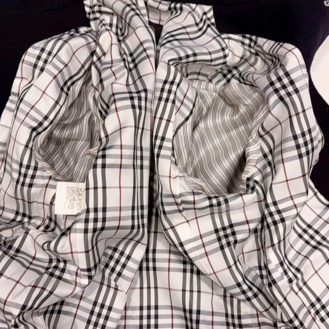 極美品 BURBERRY BLACK LABEL ステンカラーコート黒 L