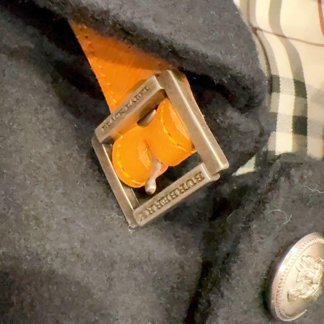 極美品 BURBERRY BLACK LABEL ステンカラーコート黒 L