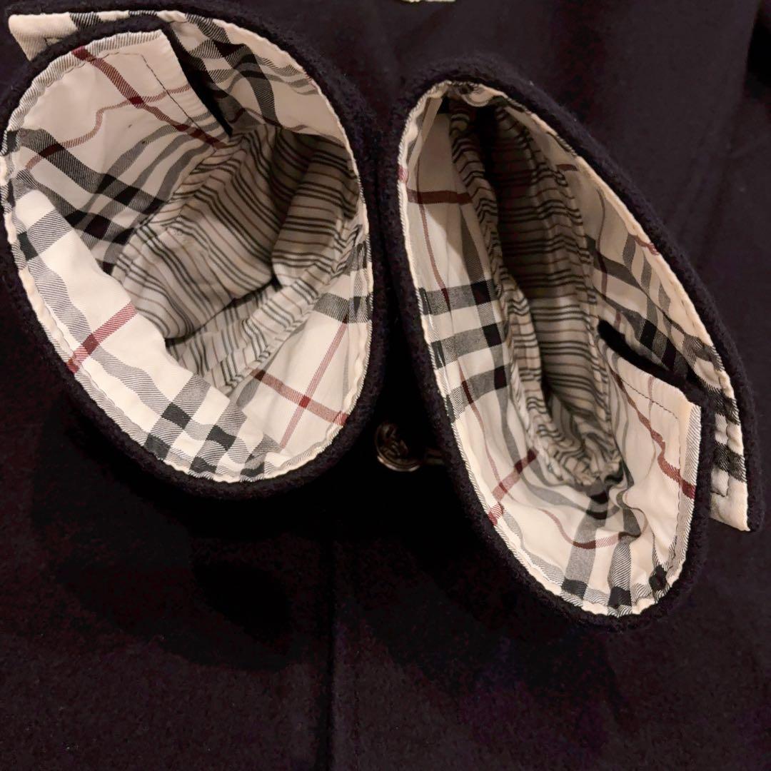 極美品 BURBERRY BLACK LABEL ステンカラーコート黒 L