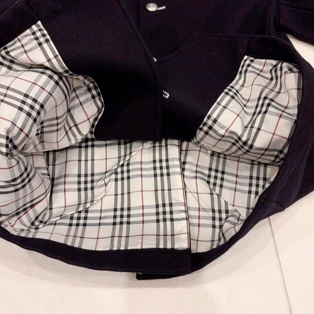 極美品 BURBERRY BLACK LABEL ステンカラーコート黒 L