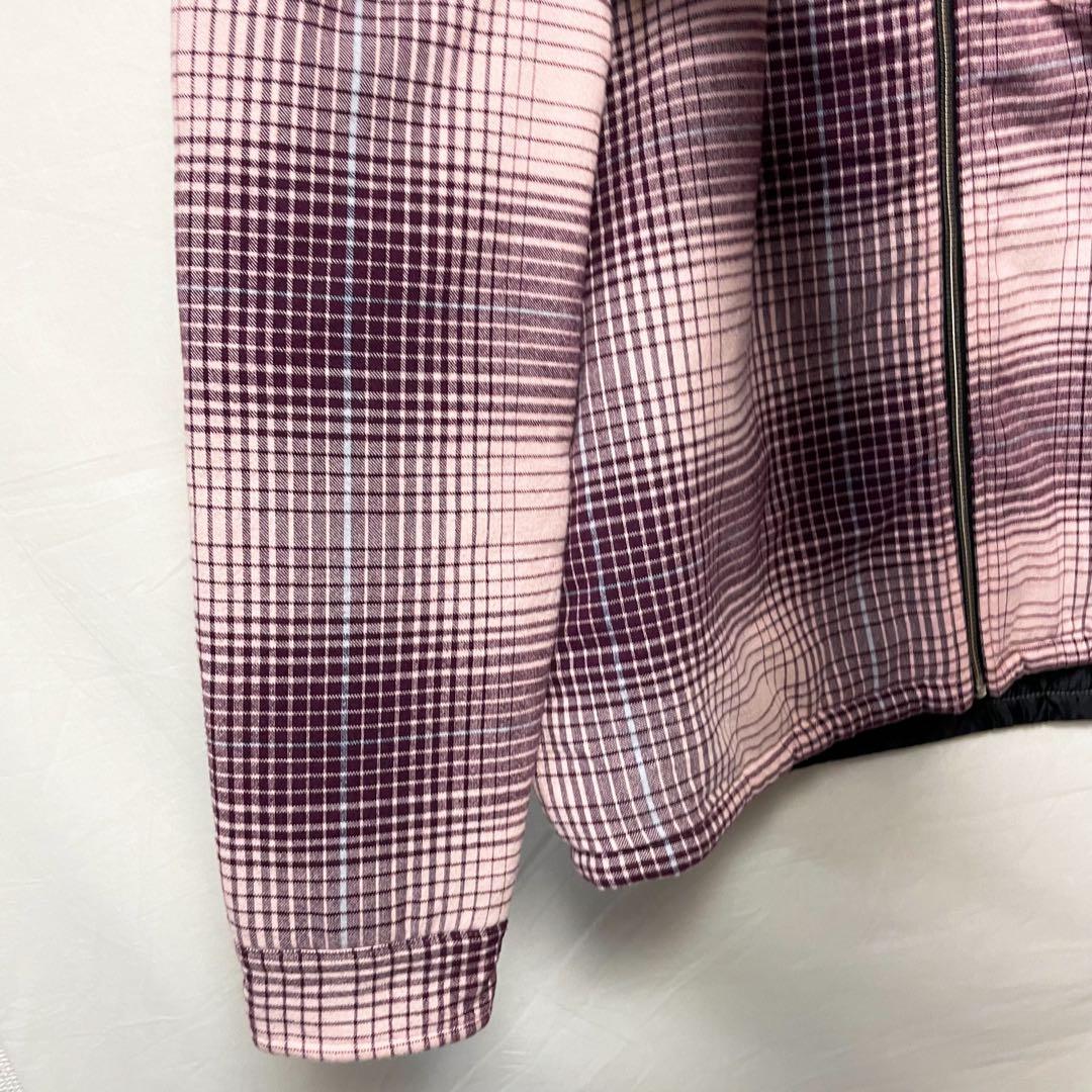 STUSSY フルジップアップジャケット ブルゾン オンブレチェックシャツ S