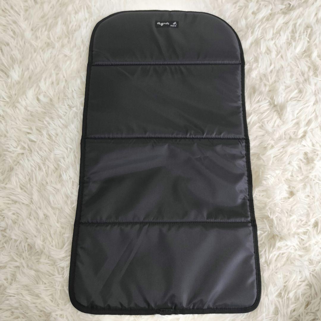 アニエスベー ロゴ ペアレンツバッグ マザーズバッグ 2way リュックブラック