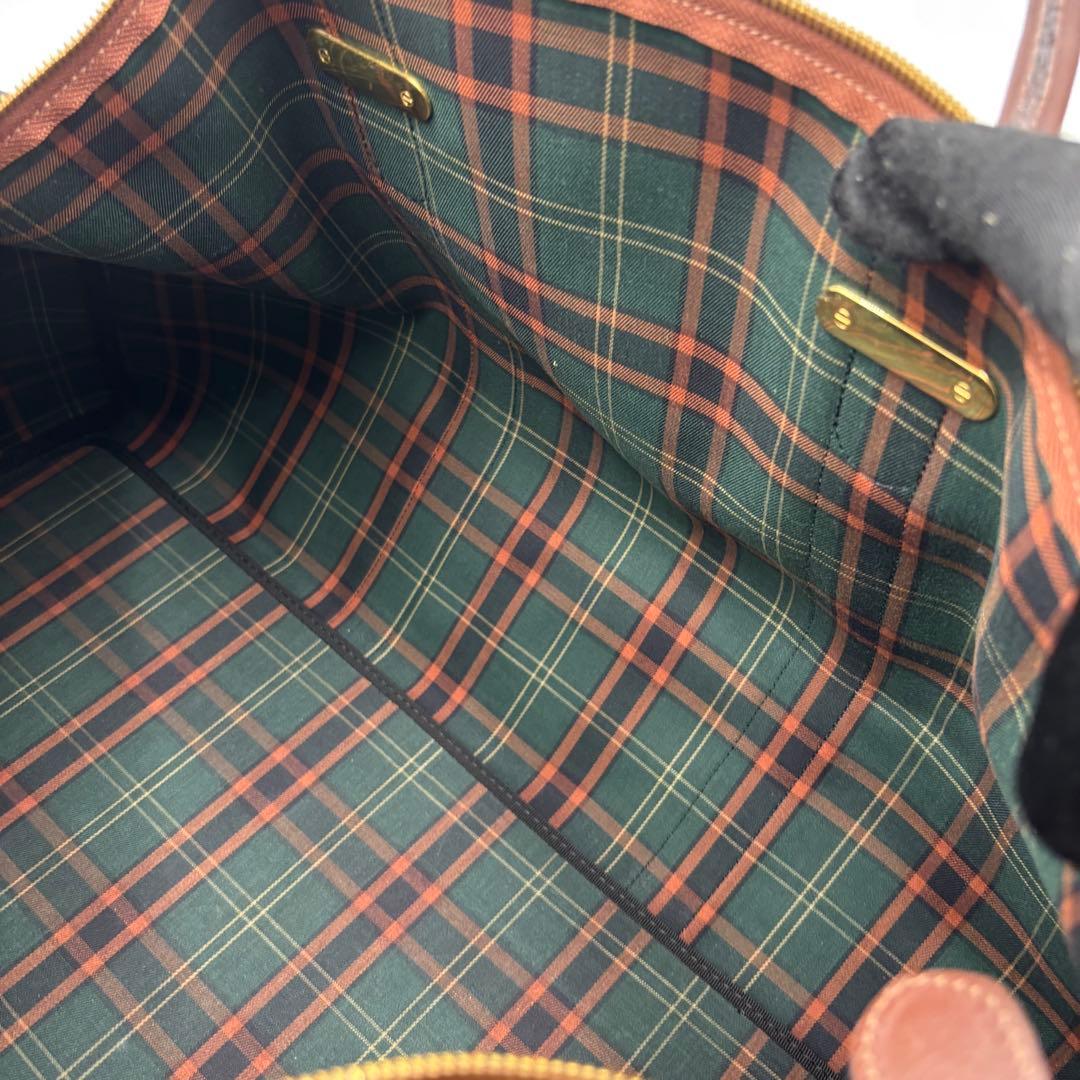 dunhill ダンヒル PVC×レザー ボストンバッグ トラベルバッグ 大容量