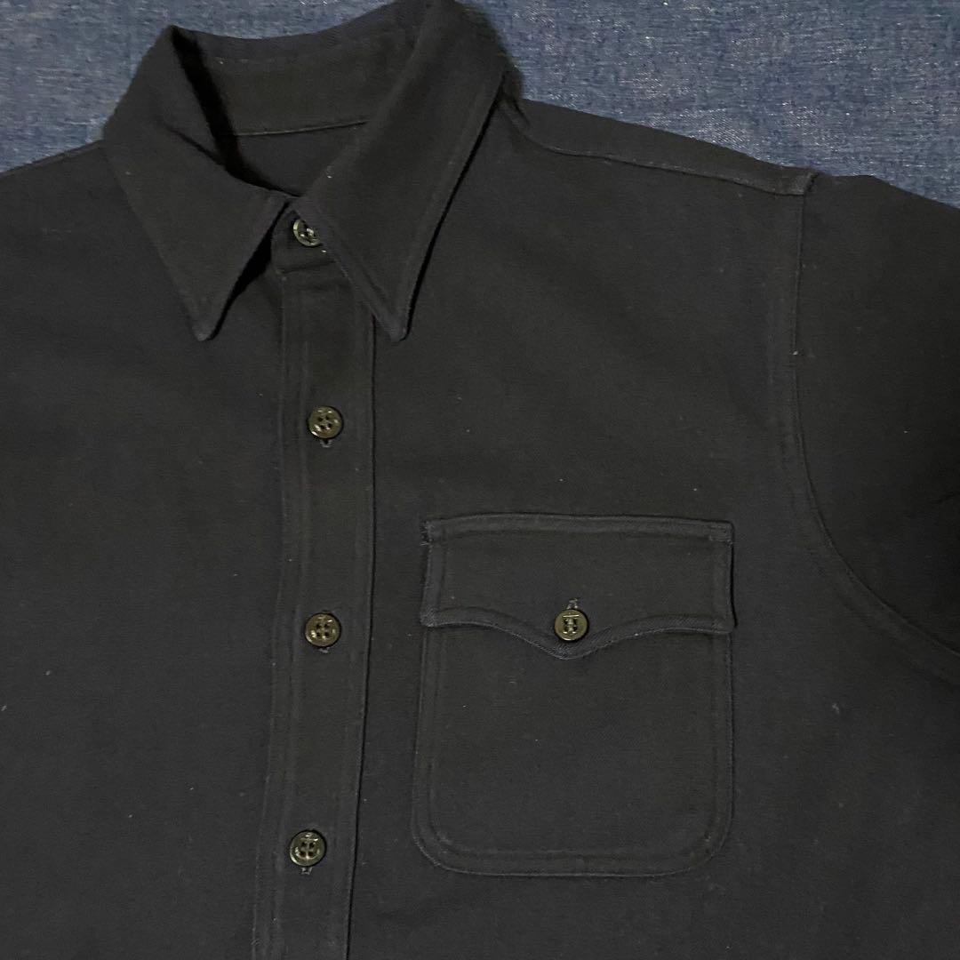 40s ビンテージ USN CPO シャツ WW2 片ポケ 襟ダブル 初期