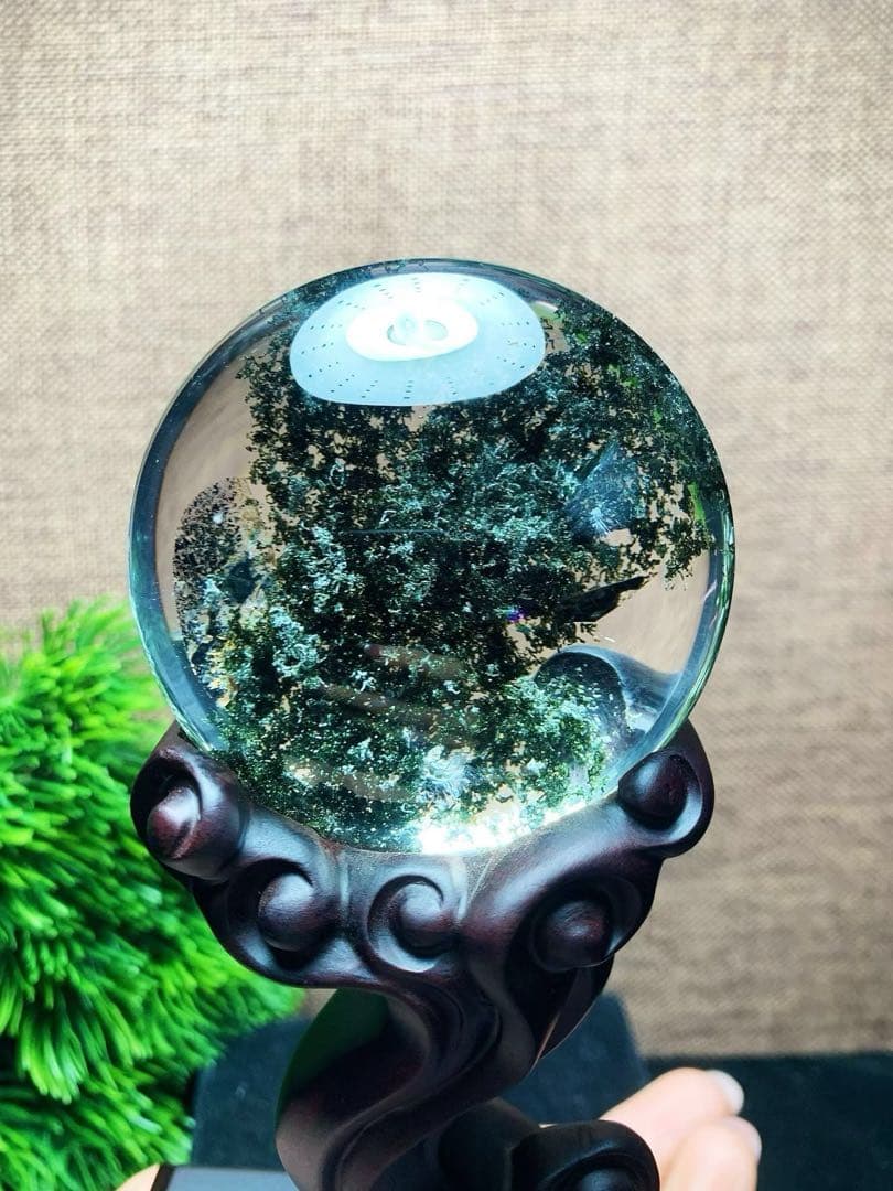 ⭐︎【極上品】天然 グリーン ガーデン クォーツ 置物 149g