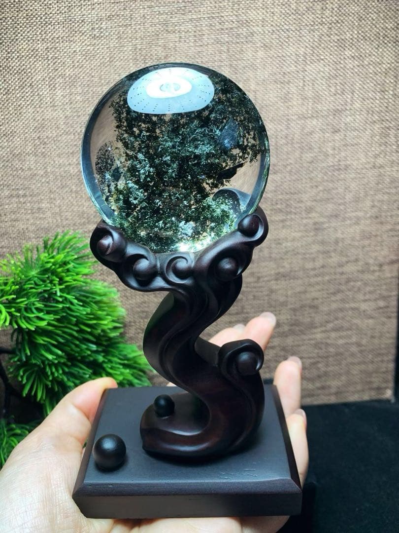 ⭐︎【極上品】天然 グリーン ガーデン クォーツ 置物 149g