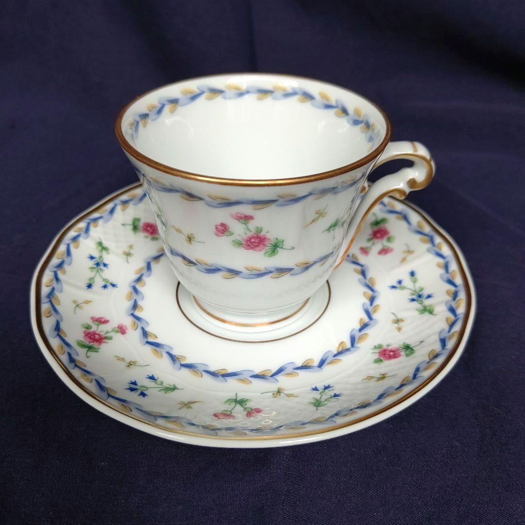 廃盤希少リモージュベルナルド窯アルトワブルーポット&デミタスカップ&ソーサ6客