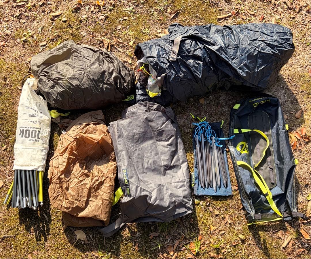 NEMO ドラゴンフライバイクパック2P フットプリント付