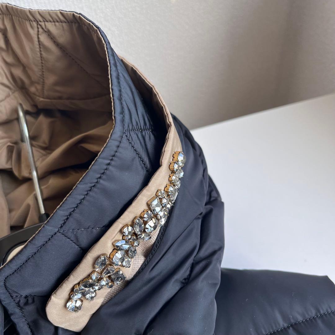 綺麗‼️リバーシブル✨ビジュー ロゴプレート✨ロングジレ マックスマーラキューブ