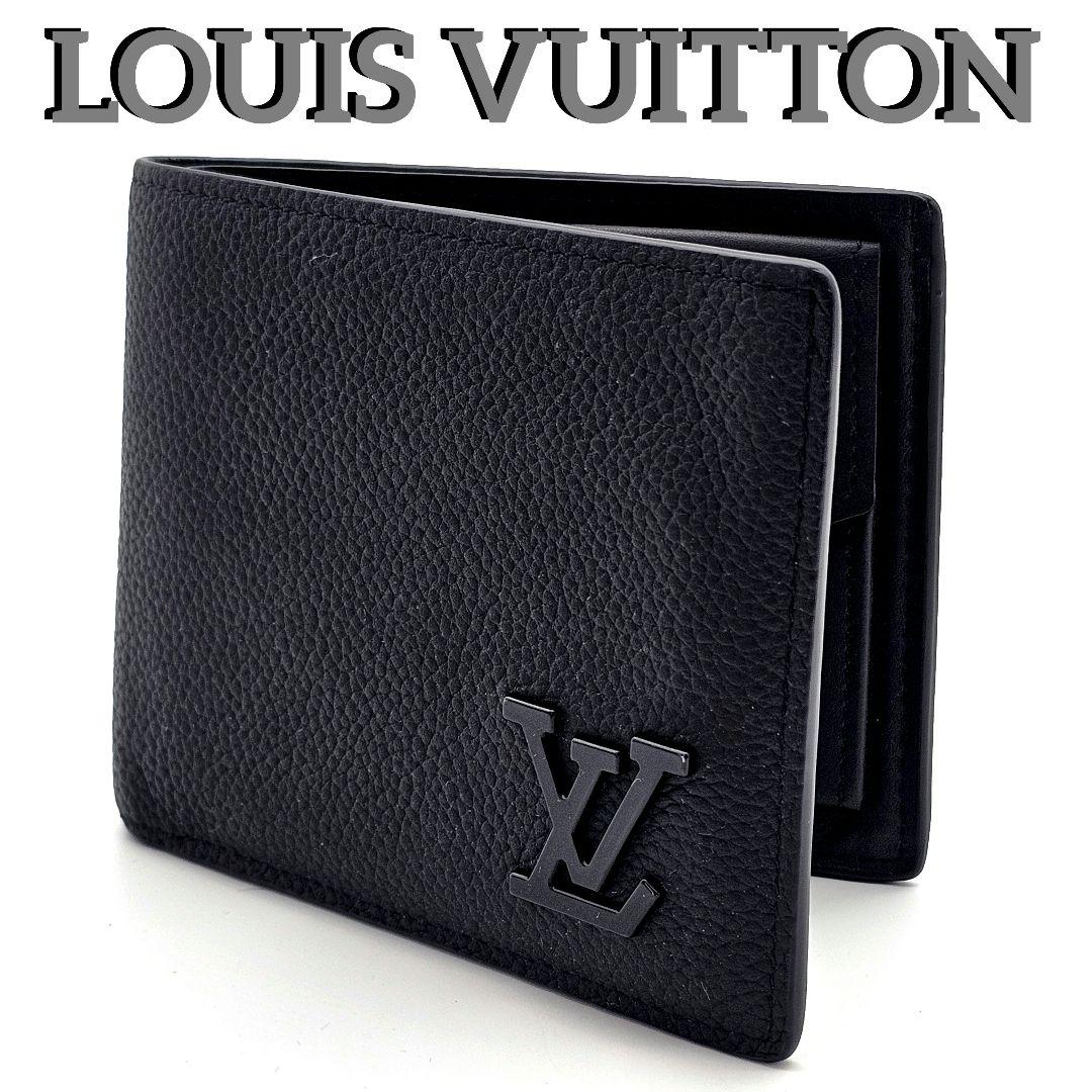 ルイヴィトン　ポルトフォイユ　マルコ　アエログラム　二つ折り　F445