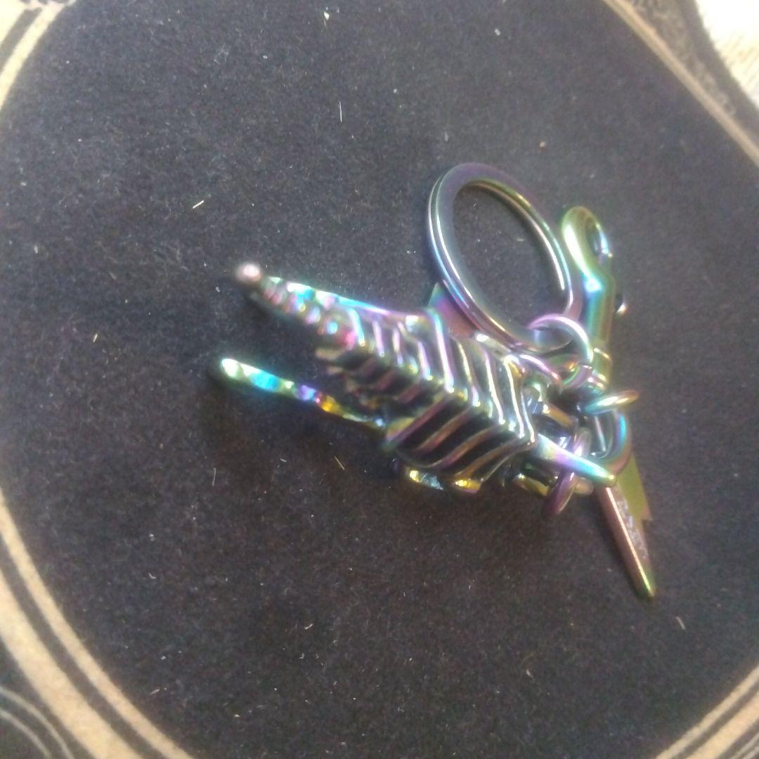 コーチ　レインボーメタリック　レキシー　立体　キーホルダー【美品、希少？】