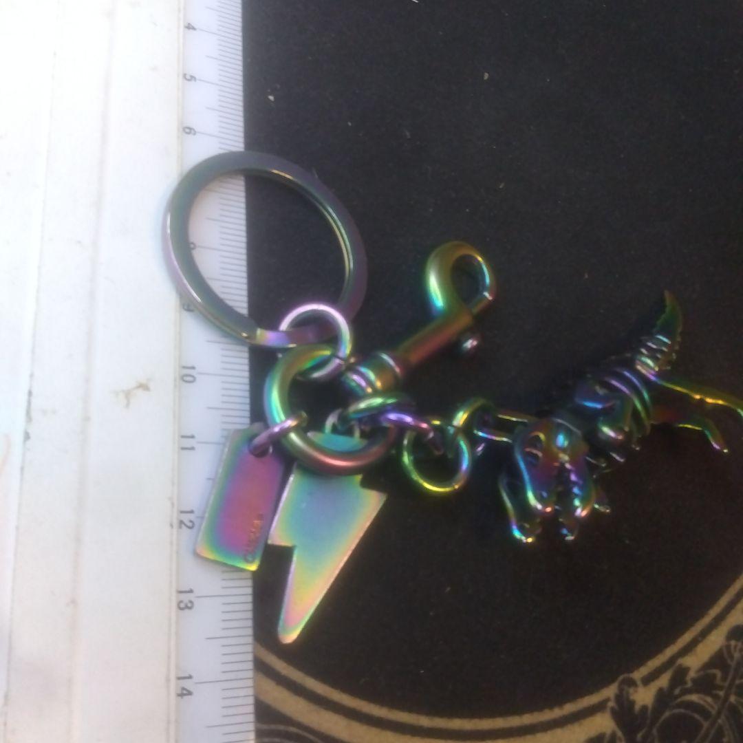 コーチ　レインボーメタリック　レキシー　立体　キーホルダー【美品、希少？】