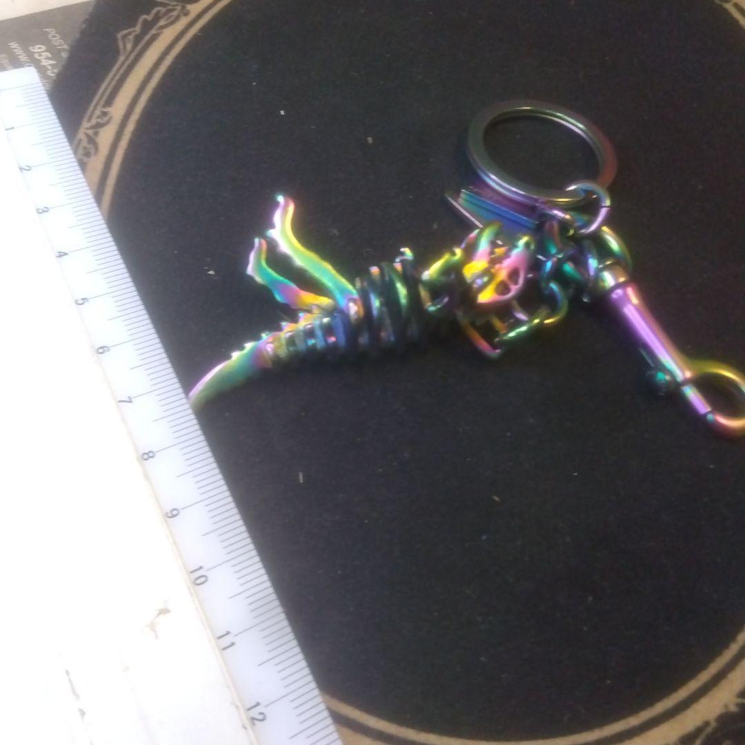 コーチ　レインボーメタリック　レキシー　立体　キーホルダー【美品、希少？】