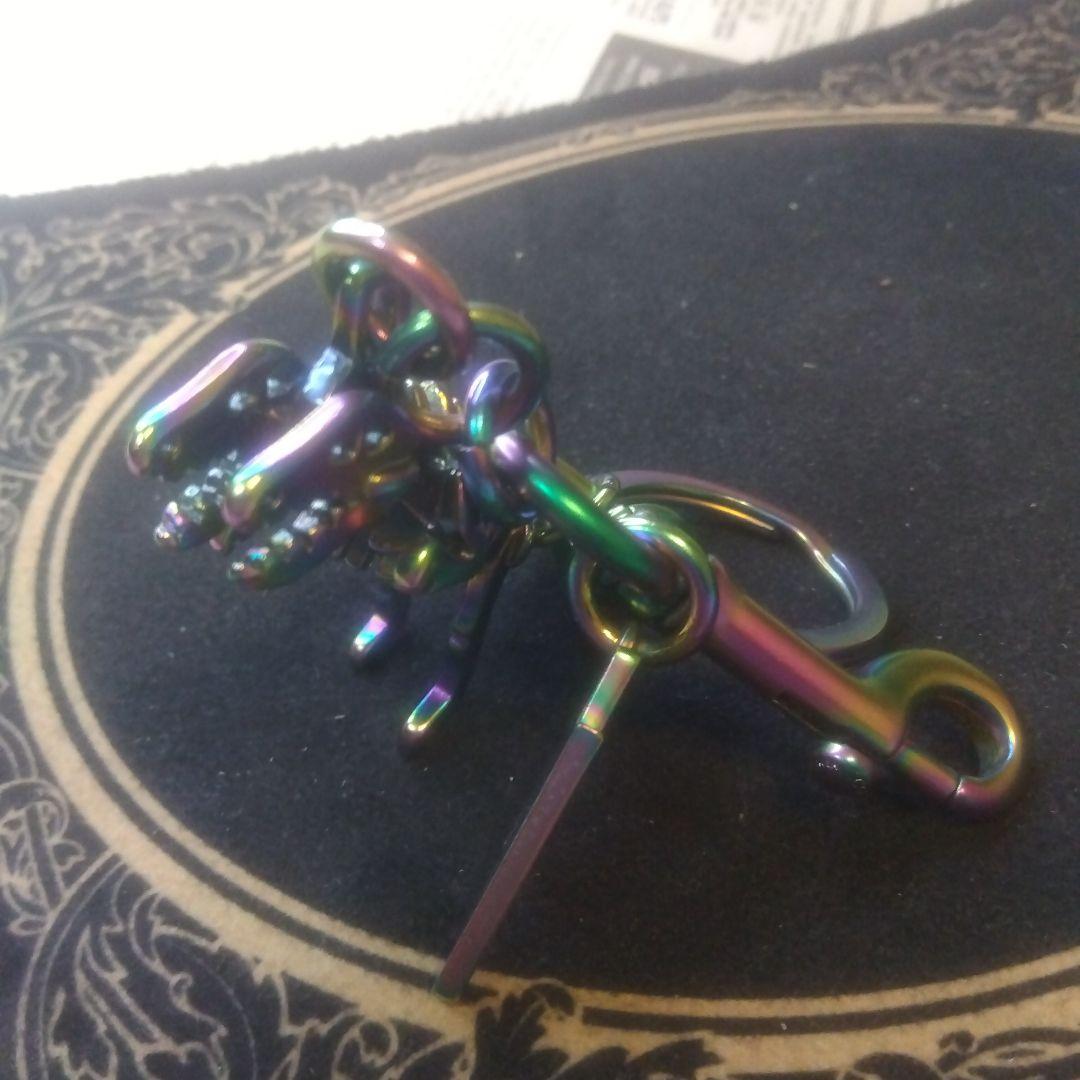 コーチ　レインボーメタリック　レキシー　立体　キーホルダー【美品、希少？】