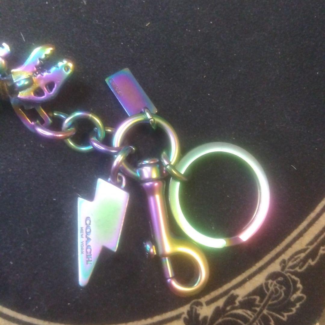 コーチ　レインボーメタリック　レキシー　立体　キーホルダー【美品、希少？】