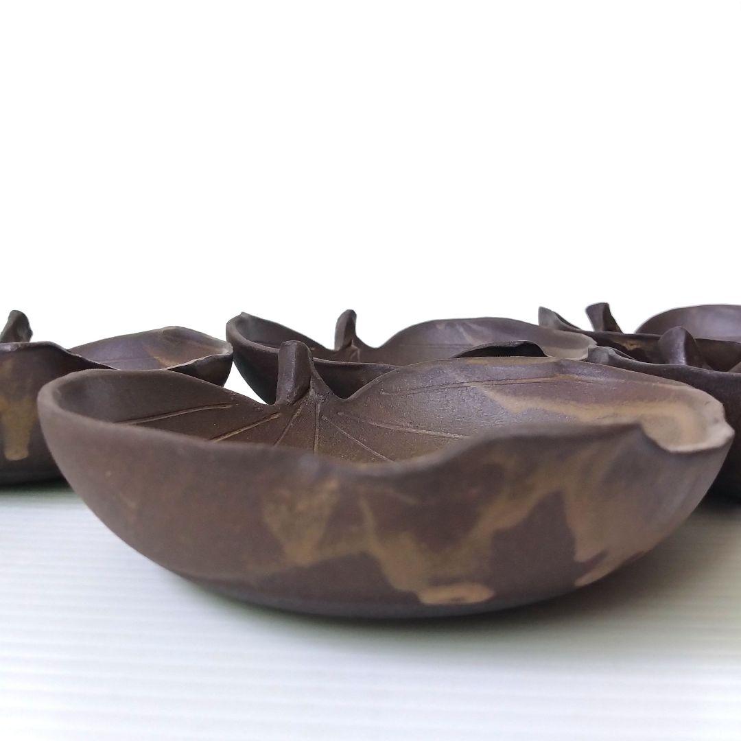 田中恒子 TSUNE ツネ 葉皿 葉型 木の葉 小皿 中皿 小鉢 和食器 5客揃