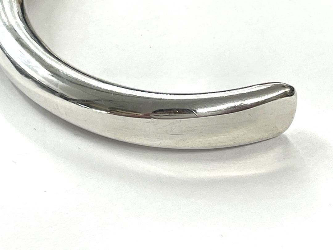 RRL Hammered Sterling Silver Cuff バングル　M