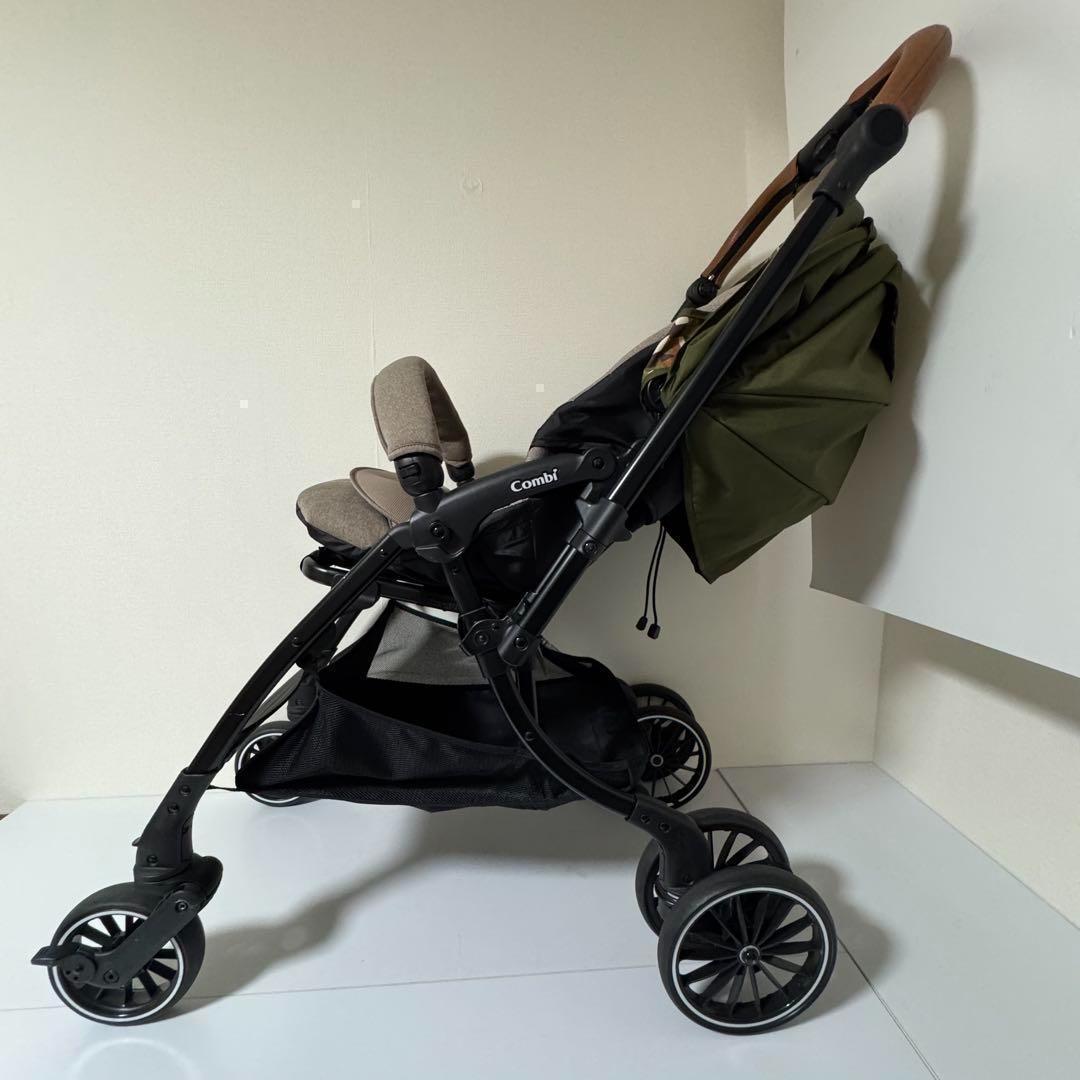 Combiコンビ スゴカル ベビーカー フォレストカーキ 新生児 エッグショック