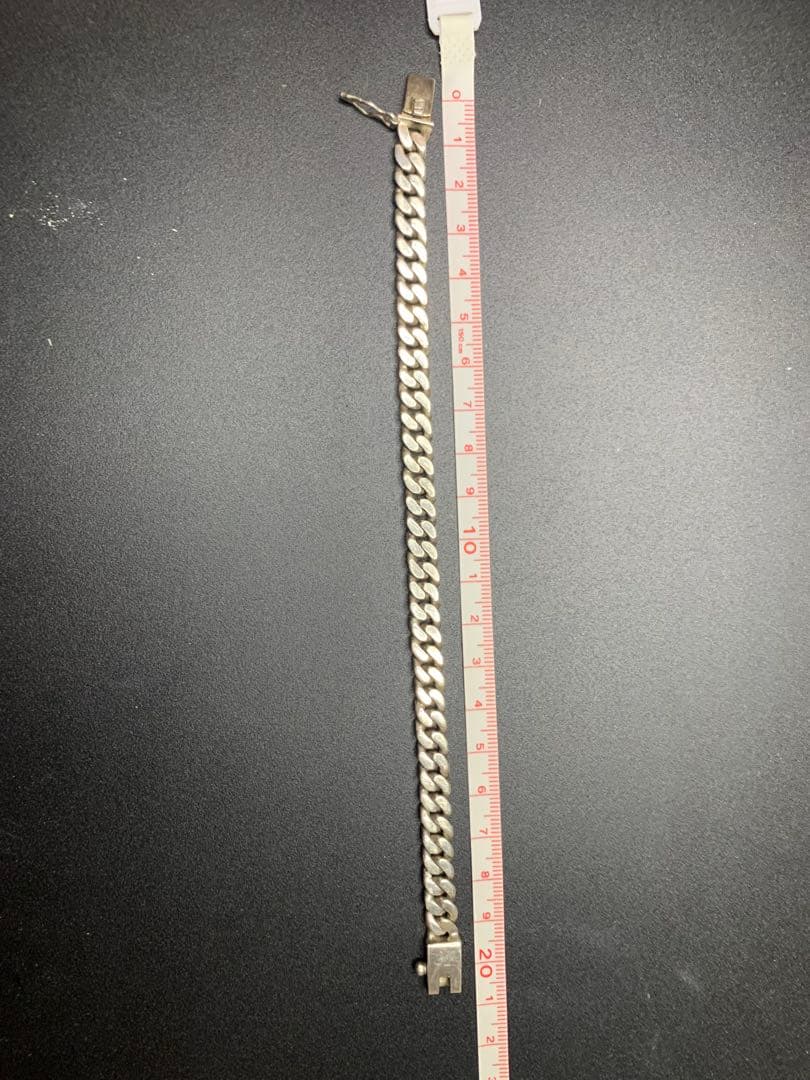 ヴィンテージ シルバー925 チェーンブレスレット 約20cm