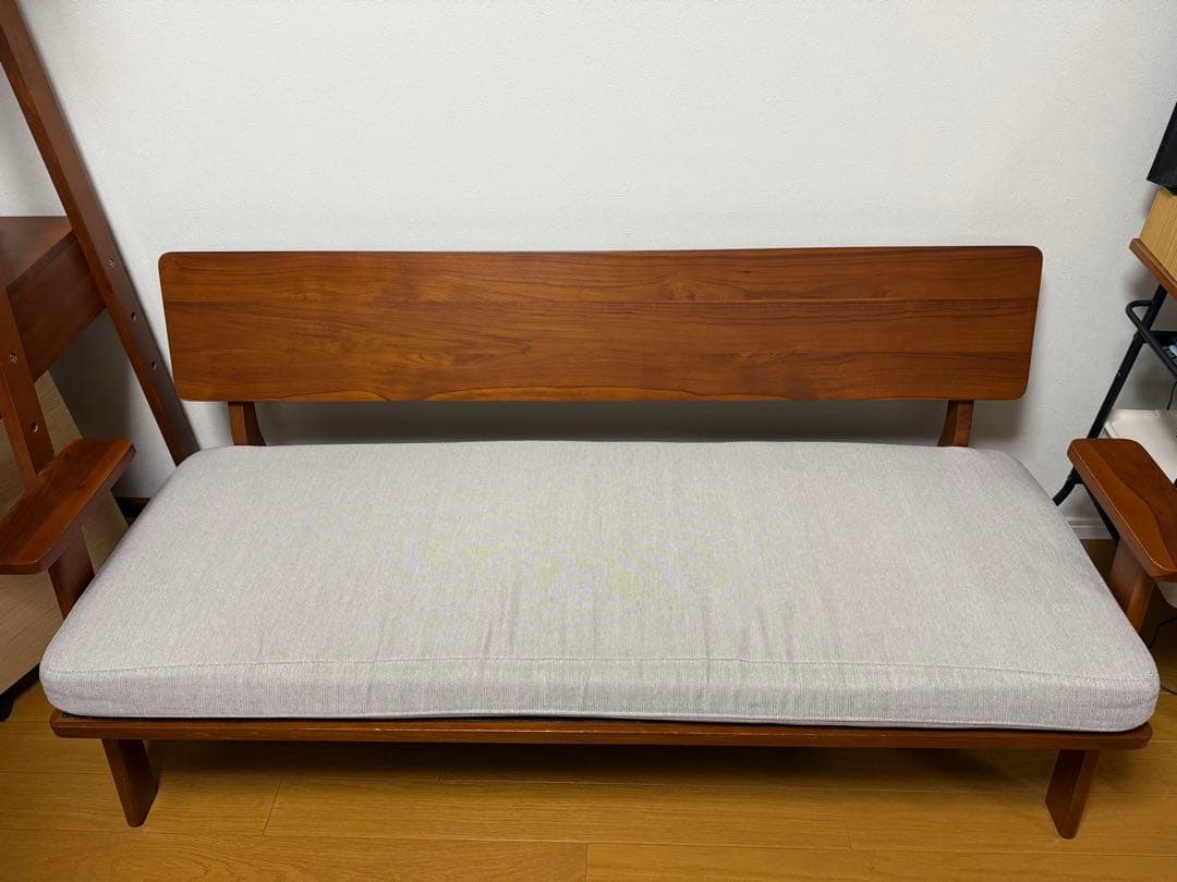 最終値下げ　スキャンチークSCANTEAK 2～2.5人掛けソファ変えカバー付き