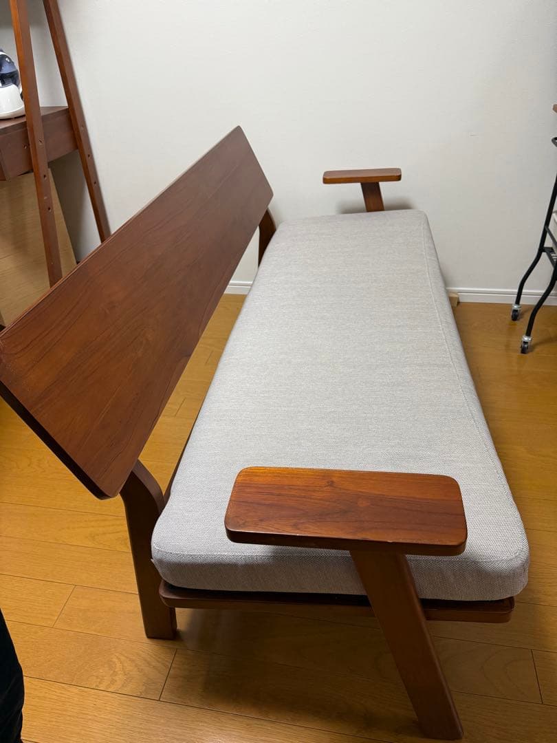 最終値下げ　スキャンチークSCANTEAK 2～2.5人掛けソファ変えカバー付き